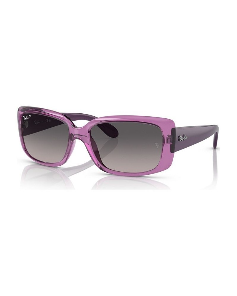 Women's Polarized Sunglasses RB438958-YP Transparent Violet $23.43 Womens