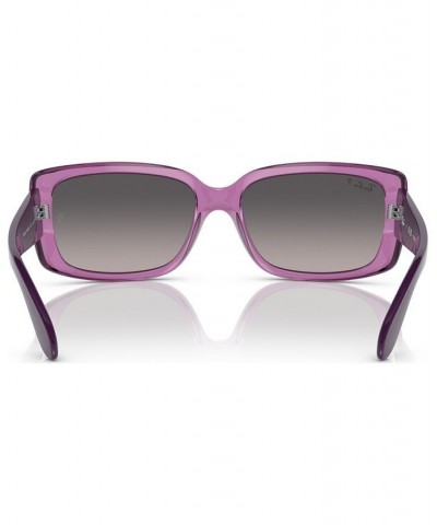 Women's Polarized Sunglasses RB438958-YP Transparent Violet $23.43 Womens