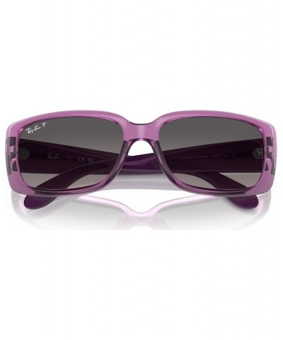 Women's Polarized Sunglasses RB438958-YP Transparent Violet $23.43 Womens