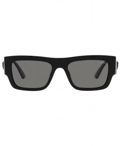 Men's Polarized Sunglasses VE4416U 53 Black $75.05 Mens