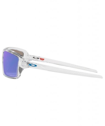 Men's Polarized Sunglasses OO9129 Cables 63 Polished Clear $55.10 Mens