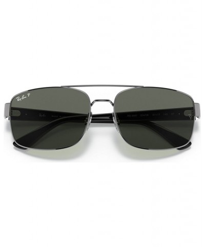 Men's Polarized Sunglasses RB3687 58 Gunmetal $22.11 Mens