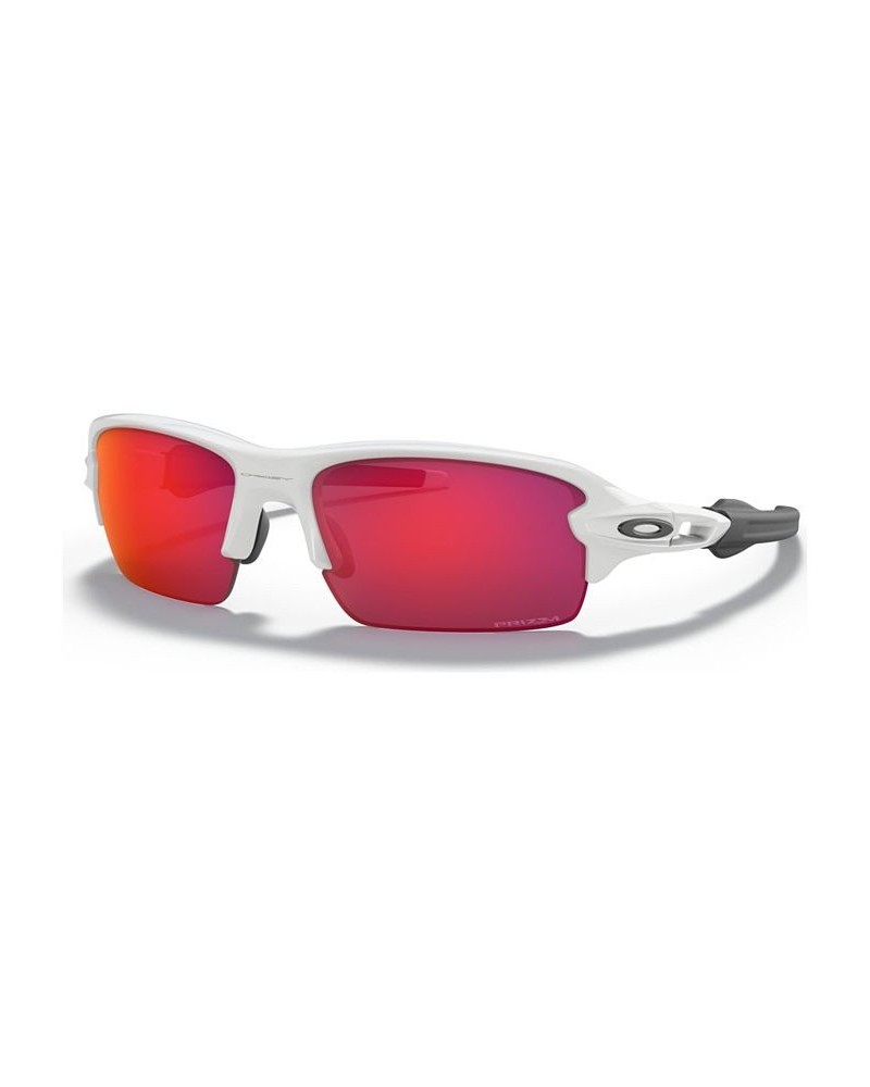 Kids Flak XS Youth Fit 59 Sunglasses OJ9005-0459 Polished White $35.04 Kids