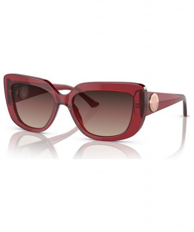 Women's Sunglasses BV8261 Transparent Red $72.12 Womens