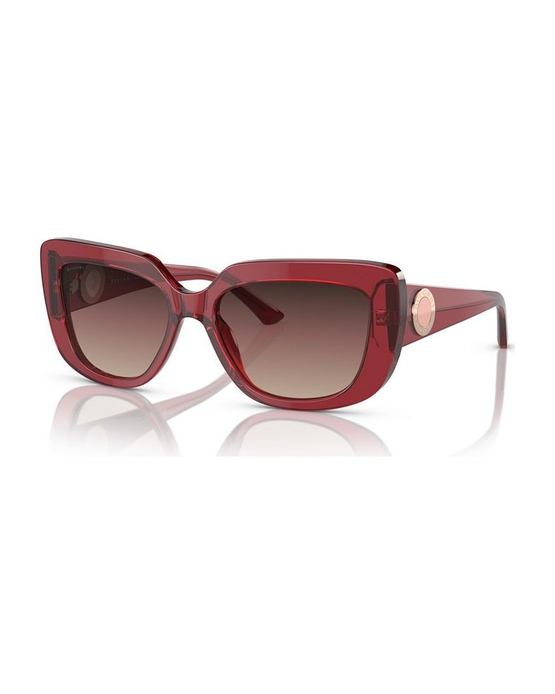 Women's Sunglasses BV8261 Transparent Red $72.12 Womens