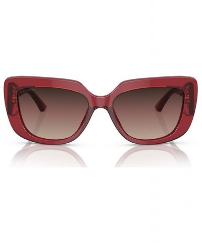 Women's Sunglasses BV8261 Transparent Red $72.12 Womens