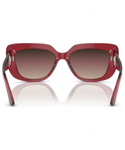 Women's Sunglasses BV8261 Transparent Red $72.12 Womens