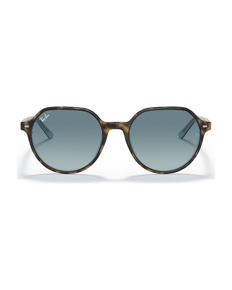 Unisex Thalia Sunglasses RB2195 53 HAVANA ON LIGHT BLUE/BLUE GRADIENT GREY $48.06 Unisex