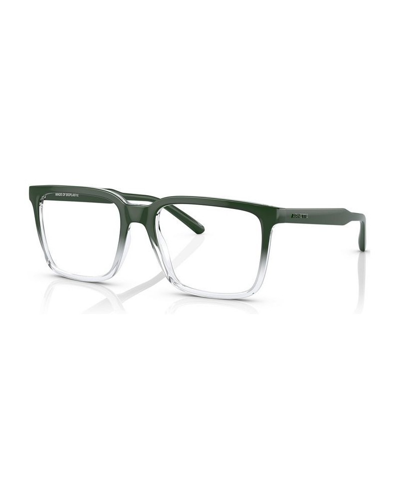 Unisex Rectangle Eyeglasses AN721555-O Crystal Gradient Green $14.24 Unisex