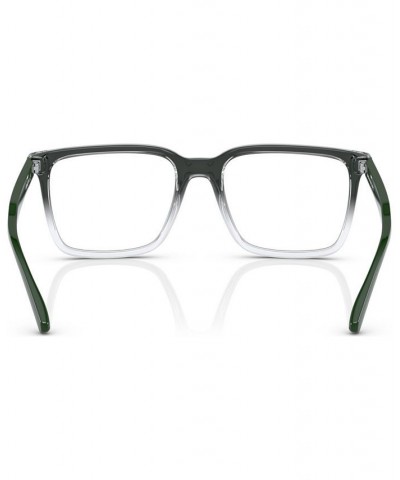 Unisex Rectangle Eyeglasses AN721555-O Crystal Gradient Green $14.24 Unisex