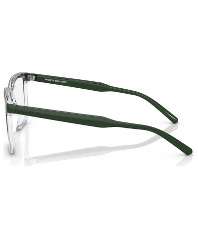 Unisex Rectangle Eyeglasses AN721555-O Crystal Gradient Green $14.24 Unisex