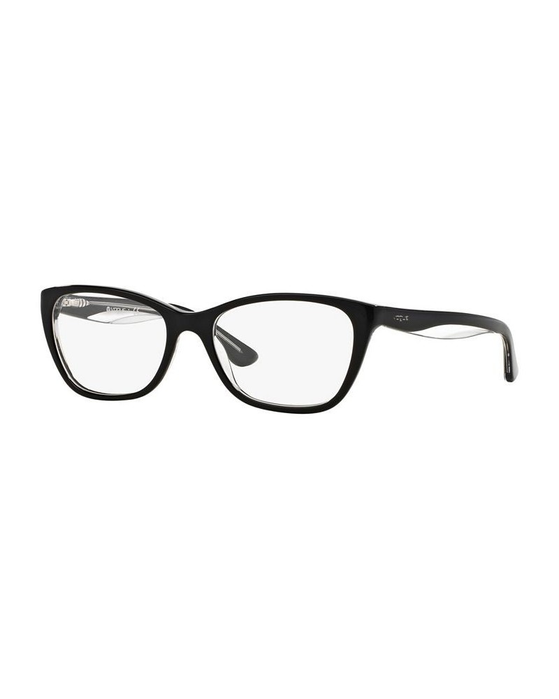 VO2961 Women's Cat Eye Eyeglasses Top Black $24.13 Womens