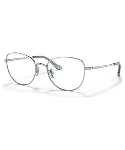 Women's Cat Eye Eyeglasses HC513753-O Shiny Silver Tone $54.81 Womens