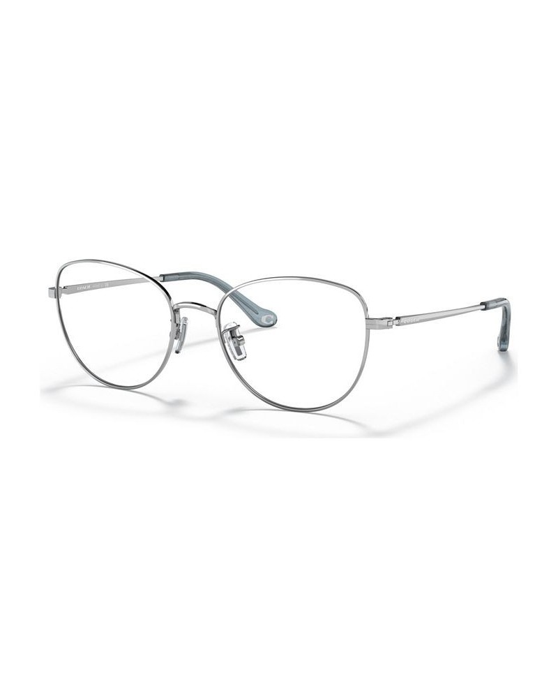 Women's Cat Eye Eyeglasses HC513753-O Shiny Silver Tone $54.81 Womens