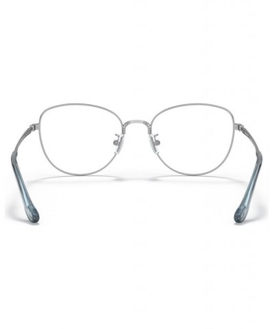 Women's Cat Eye Eyeglasses HC513753-O Shiny Silver Tone $54.81 Womens