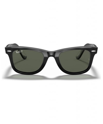 Polarized Sunglasses RB2140F ORIGINAL WAYFARER BLACK/GREEN POLAR $34.08 Unisex