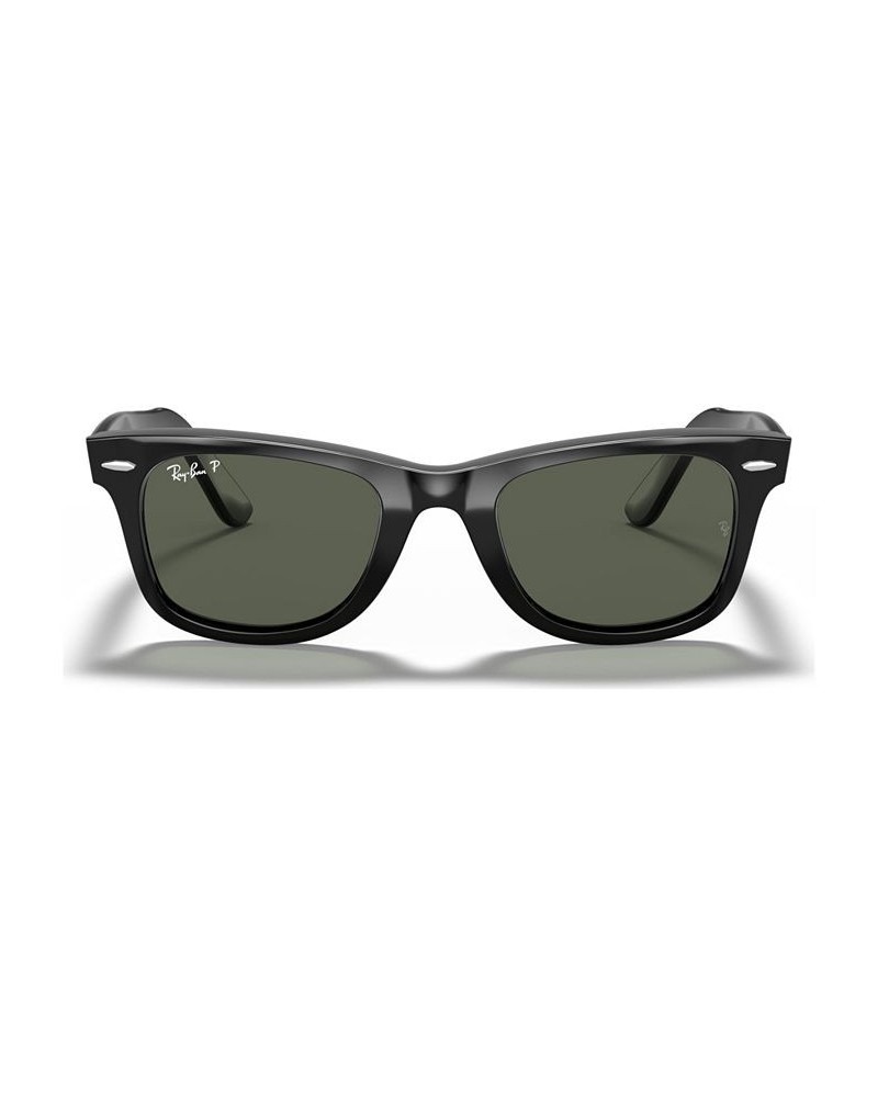 Polarized Sunglasses RB2140F ORIGINAL WAYFARER BLACK/GREEN POLAR $34.08 Unisex