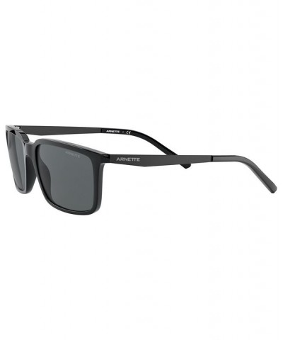 Unisex Calipso 56 Sunglasses AN427056-X Shiny Black $4.70 Unisex