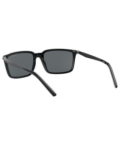 Unisex Calipso 56 Sunglasses AN427056-X Shiny Black $4.70 Unisex