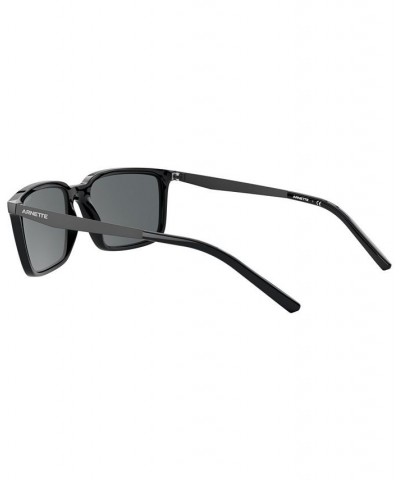 Unisex Calipso 56 Sunglasses AN427056-X Shiny Black $4.70 Unisex