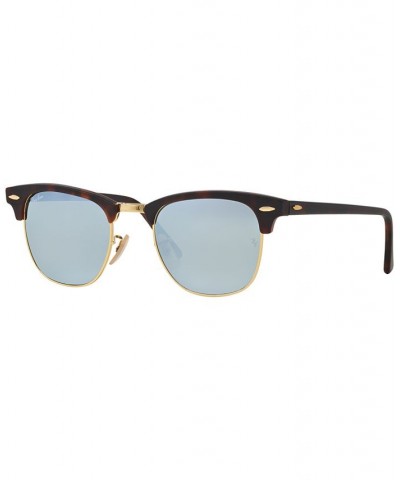 Unisex Sunglasses RB3016 51 CLUBMASTER MINERAL FLASH LENSES Tortoise - Gray Mirror $52.64 Unisex