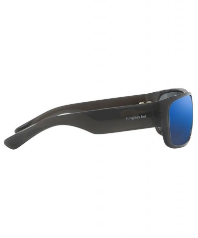 Sunglasses HU2013 63 DARK GREY/ BLUE MIRROR BLUE $26.73 Unisex