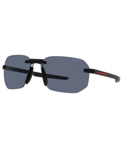 Men's Sunglasses 62 Black Rubber $61.37 Mens