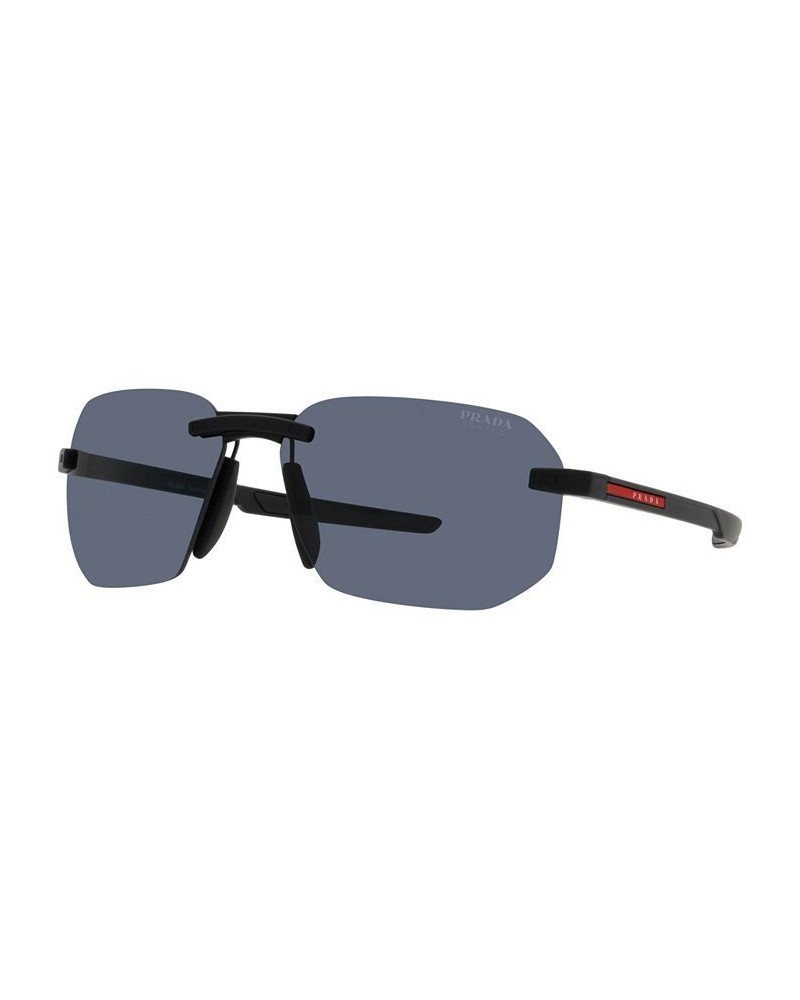 Men's Sunglasses 62 Black Rubber $61.37 Mens