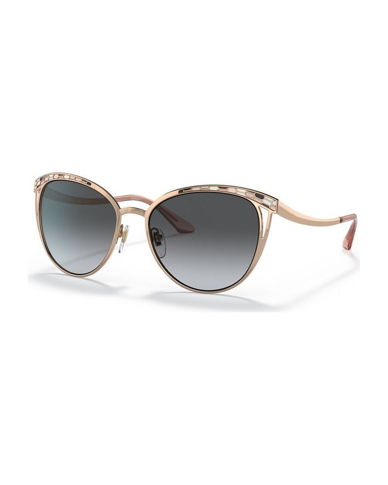 Women's 56 Polarized Sunglasses BV608356-YP Pink/Gold-Tone $110.25 Womens