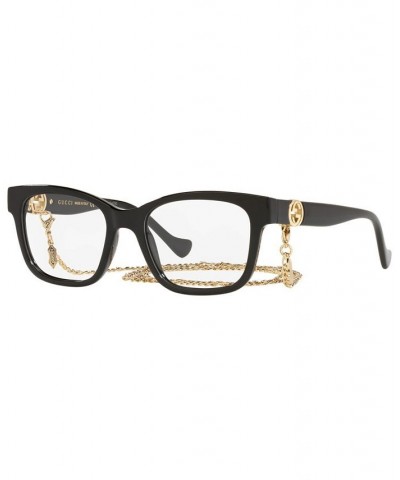 GG1025O Women's Rectangle Eyeglasses Black $106.25 Womens