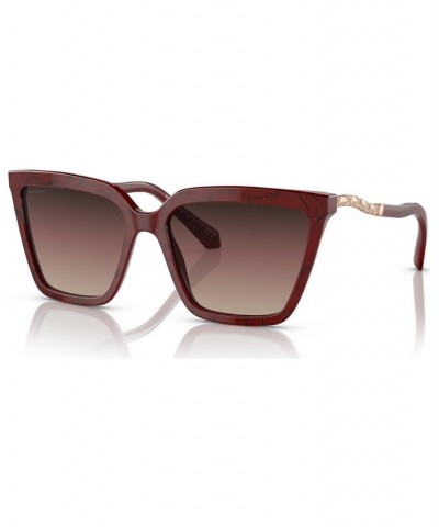 Women's Sunglasses BV8255B57-Y Marbled Cherry $83.13 Womens