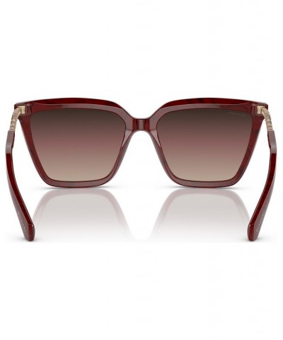 Women's Sunglasses BV8255B57-Y Marbled Cherry $83.13 Womens