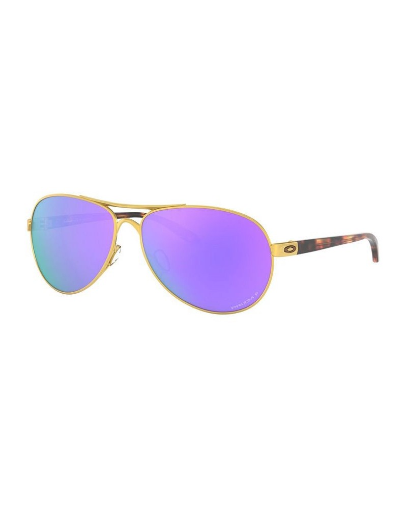 Women's Polarized Sunglasses OO4079 SATIN GOLD/PRIZM VIOLET POLARIZED $37.50 Womens