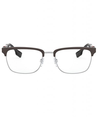 BE1348 Men's Rectangle Eyeglasses Brown $41.02 Mens