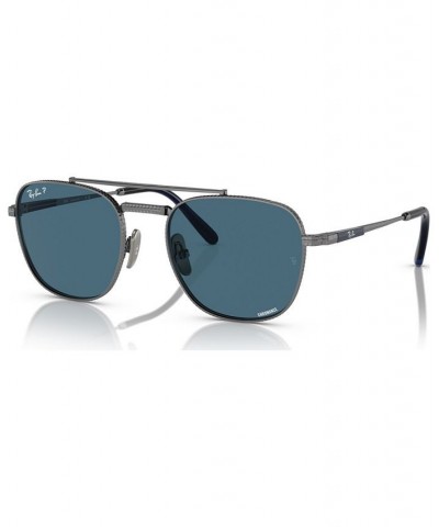 Unisex Polarized Sunglasses Frank II Titanium 51 Gunmetal $55.68 Unisex