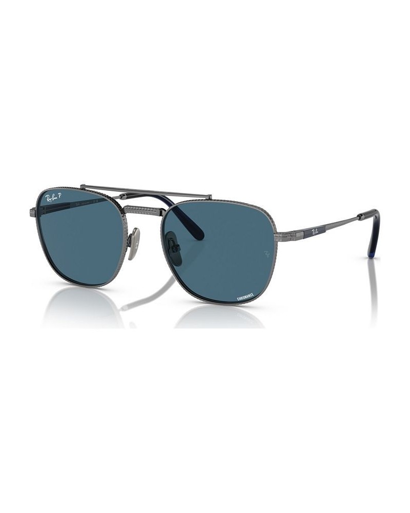 Unisex Polarized Sunglasses Frank II Titanium 51 Gunmetal $55.68 Unisex