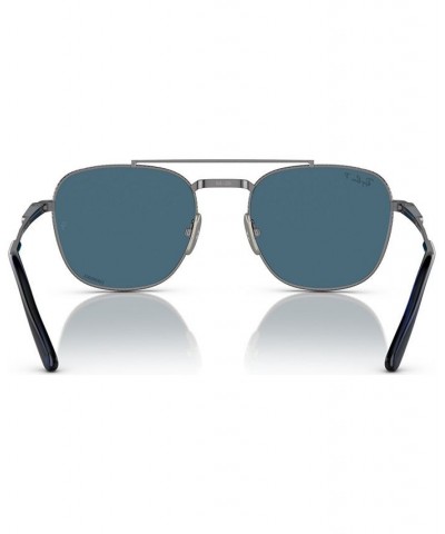 Unisex Polarized Sunglasses Frank II Titanium 51 Gunmetal $55.68 Unisex