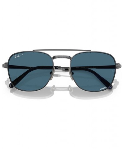 Unisex Polarized Sunglasses Frank II Titanium 51 Gunmetal $55.68 Unisex