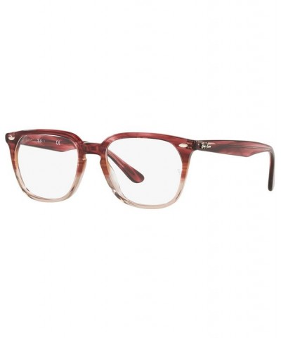 RX4362V Unisex Square Eyeglasses Bordeaux $36.52 Unisex