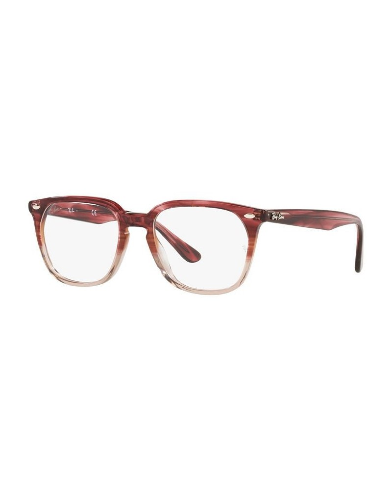 RX4362V Unisex Square Eyeglasses Bordeaux $36.52 Unisex