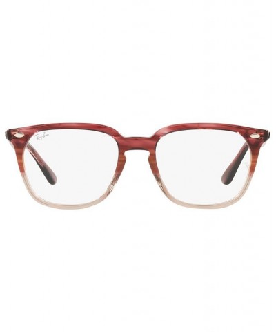 RX4362V Unisex Square Eyeglasses Bordeaux $36.52 Unisex