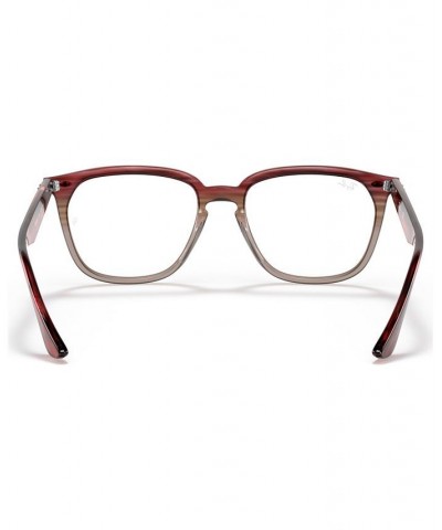 RX4362V Unisex Square Eyeglasses Bordeaux $36.52 Unisex