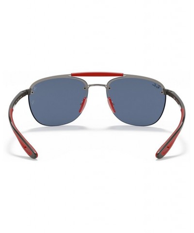 Men's Sunglasses RB3662M Scuderia Ferrari Collection 59 MATTE GUNMETAL/DARK BLUE $49.92 Mens