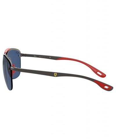 Men's Sunglasses RB3662M Scuderia Ferrari Collection 59 MATTE GUNMETAL/DARK BLUE $49.92 Mens