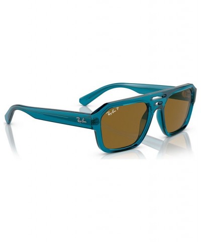 Unisex Polarized Sunglasses Corrigan Bio-Based Transparent Light Blue $39.06 Unisex