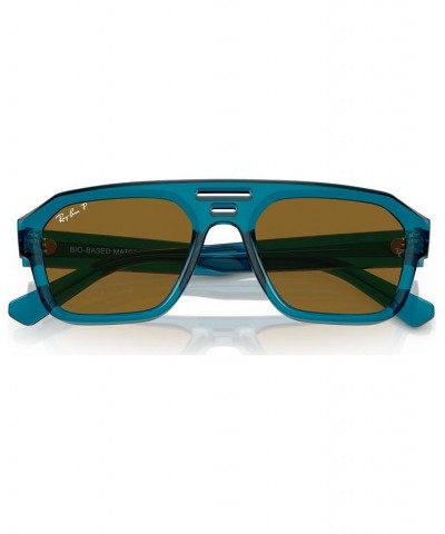 Unisex Polarized Sunglasses Corrigan Bio-Based Transparent Light Blue $39.06 Unisex