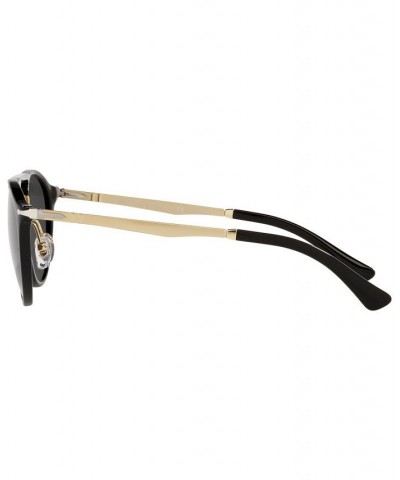 Unisex Polarized Sunglasses PO3264S 50 Black Gold-Tone $114.21 Unisex