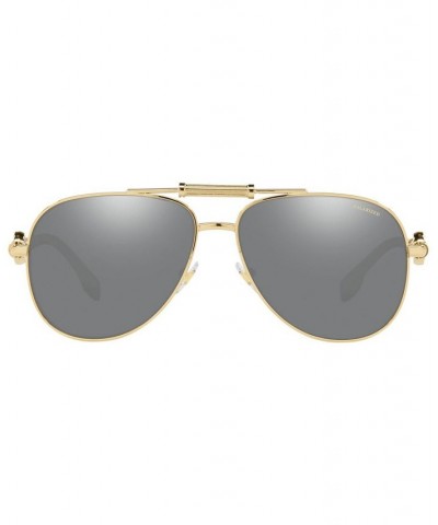 Unisex Polarized Sunglasses VE2236 59 Gold-Tone $80.74 Unisex