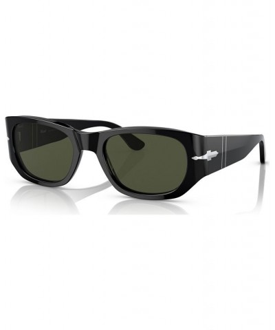 Unisex Sunglasses 0PO3307S953152W Black $90.45 Unisex