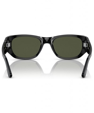 Unisex Sunglasses 0PO3307S953152W Black $90.45 Unisex